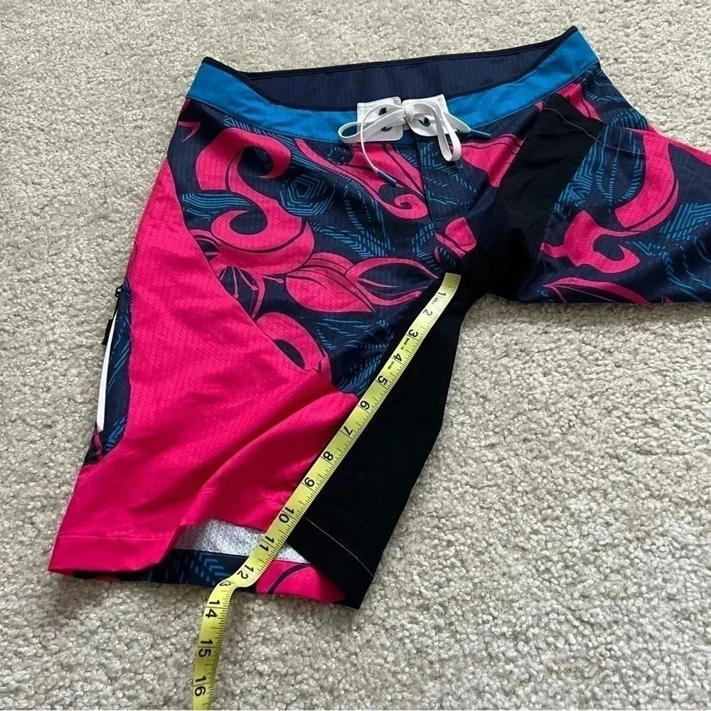 Qloom Silberhorn Bike Cycling Mountain Biking Shorts Pink Blue Women Sz Large